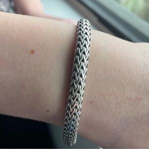 John Hardy Silver Woven Bracelet